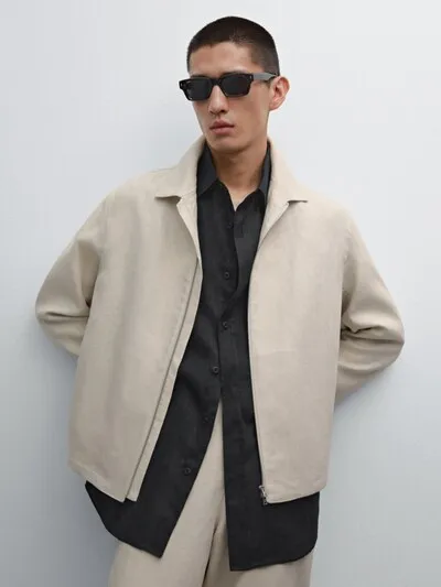 LIGHTWEIGHT 100% LINEN JACKET