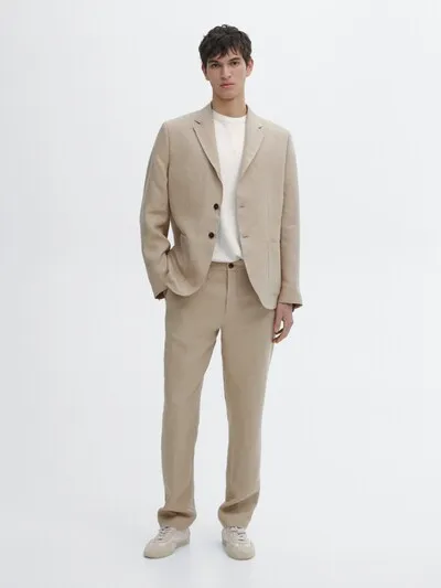 100% LINEN SUIT BLAZER