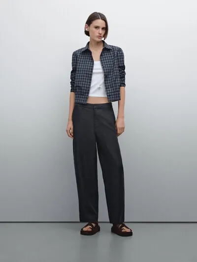 FLOWING 100% LINEN TROUSERS