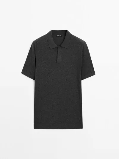 COTTON BLEND POLO SHIRT